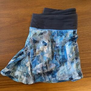 Printed Black & Blue Athletic Skort Lululemon